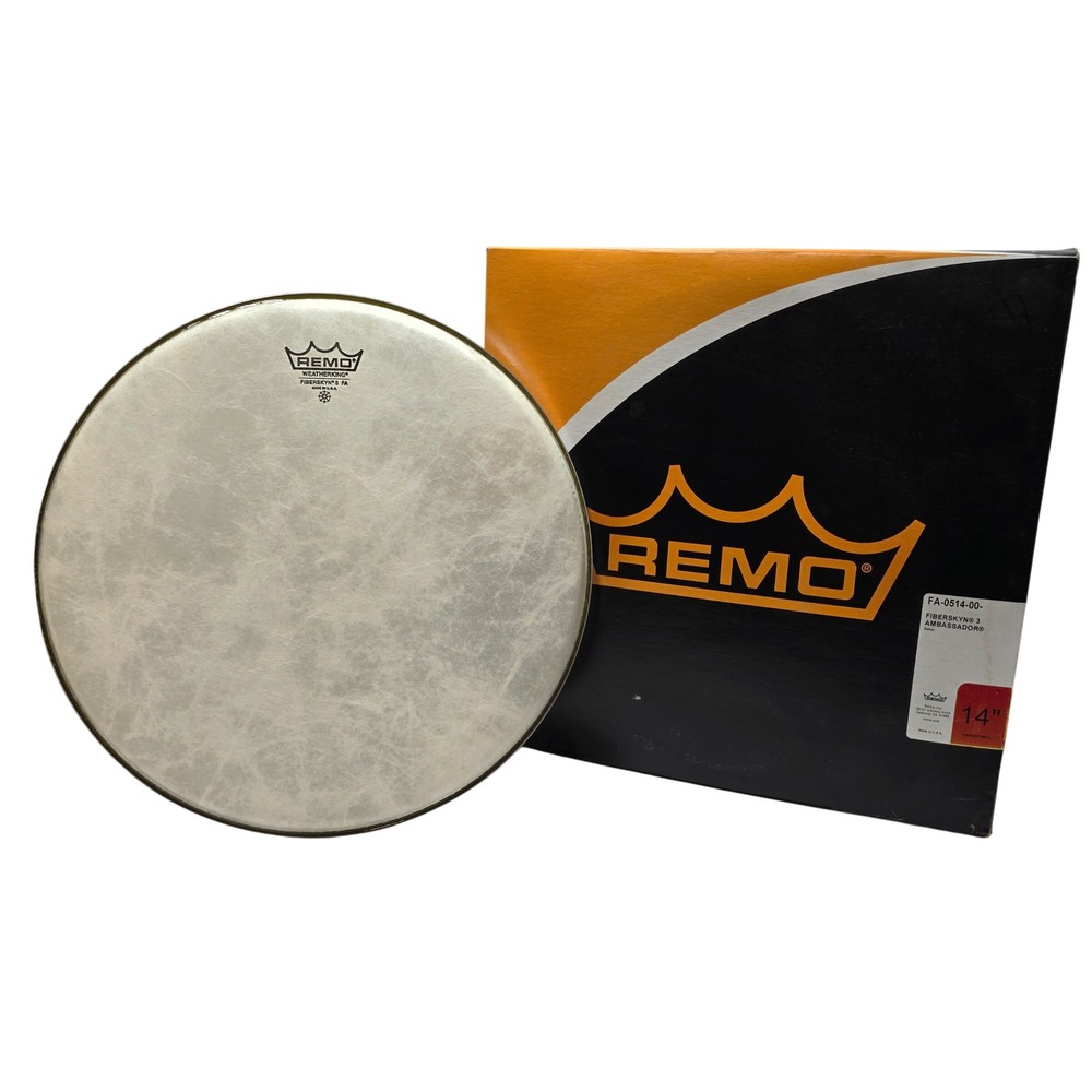 Remo 14 Inch Fiberskyn 3 Ambassador Batter Drumhead FA-0514-00 Weatherking*